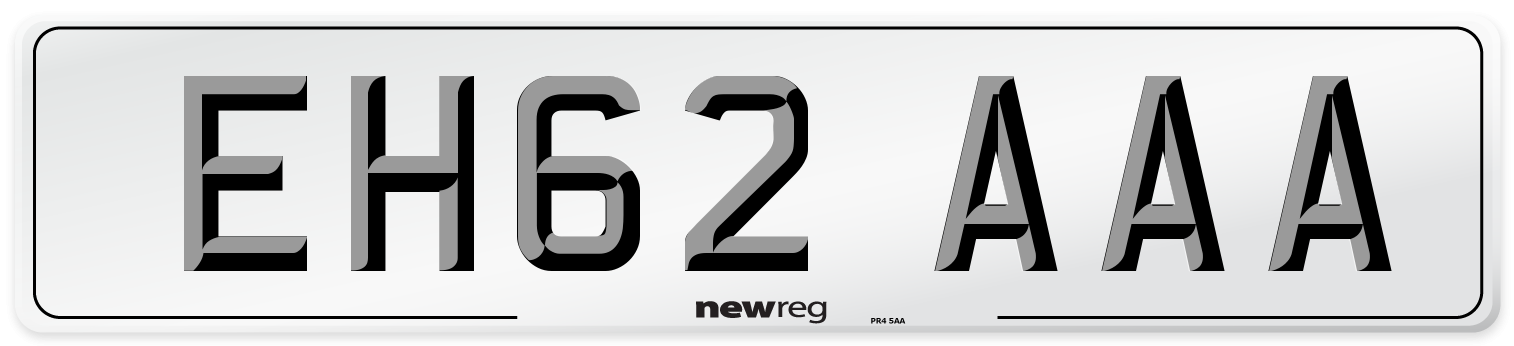 EH62 AAA Number Plate from New Reg